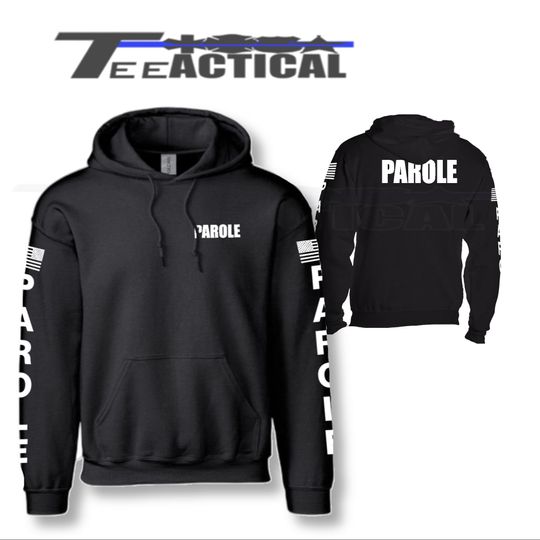 Discover PAROLE White on Black Pull Over Hoodie