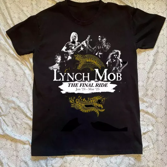 Discover Lynch Mob the final ride 2025 Tour T-Shirt