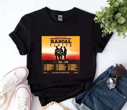 Discover Rascal Flatts 25th Anniversary Life is a Highway T-Shirt