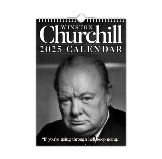 Discover Winston Churchill Quotes - 2025 Wall Calendar