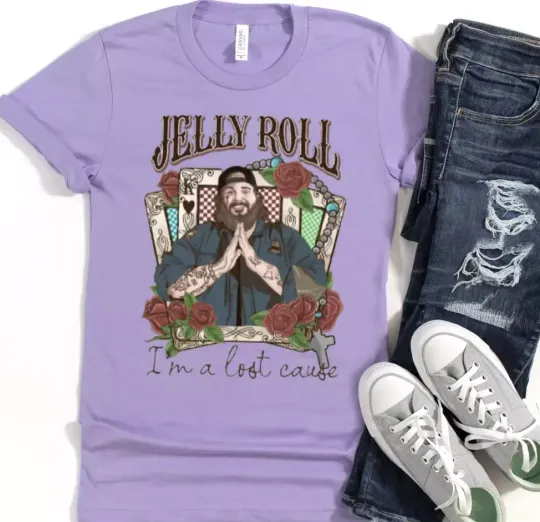Discover JELLY ROLL Graphic Tee, Shirt, Country Singer,  Lyrics, Rock, Pop
