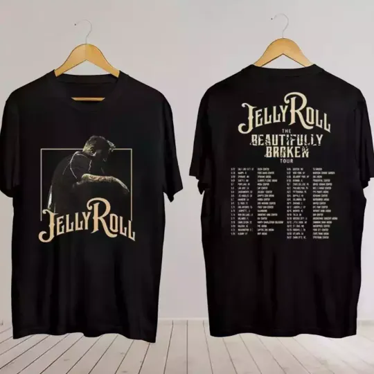 Discover Jelly Roll The Beautifully Broken Tour 2024  T-Shirt