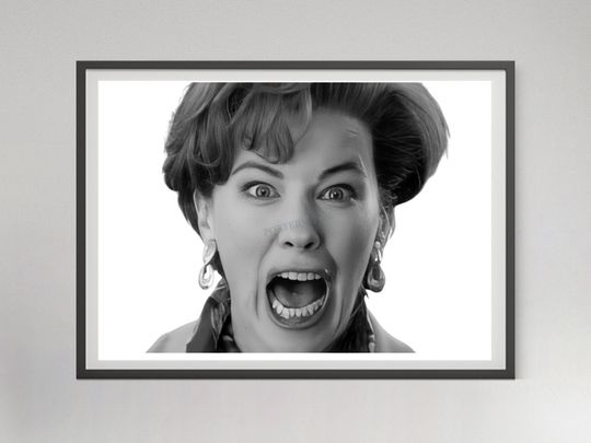 Discover Home Alone Movie Poster, 90s Retro Comedy Scene, Kevin's Mom Scream Poster