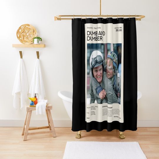 Discover Art Dumb And Dumber Mens Best Shower Curtain
