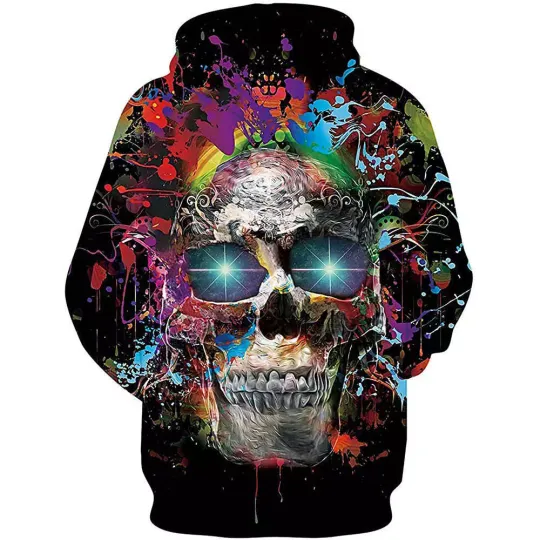 Discover Colorful Skull Eyes Digital Printing Leisure