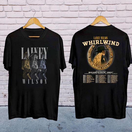 Discover Lainey Wilson Graphic Tee, 2025 Lainey Wilson Whirlwind Tour Shirt
