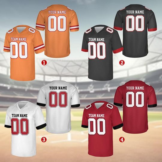 Discover Personalized Team Name And Number Any Football Jersey, Football Jersey For Football Fan