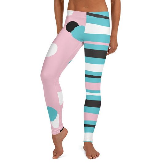 Discover Pink + Blue Zany Leggings