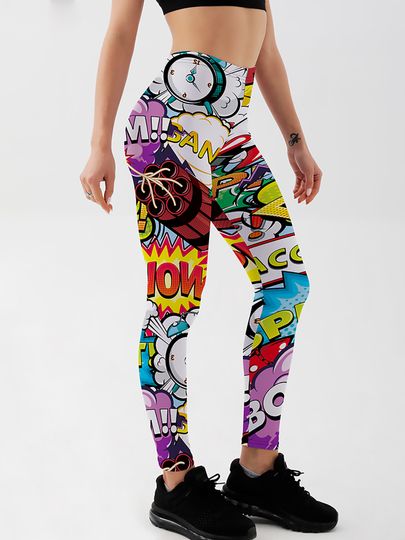Discover 3D Printed Leggings Push Up Leggins Sport Women Fitness Running Pants Cartoon Comic Game  Styles Girl Leggins