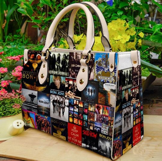 Discover Rock Band Lover Handbag, Women Leather Handbag