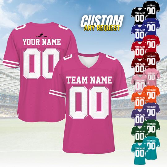 Discover Personalized Football Jersey, Man Short Sleeves Shirt, Custom Football Soccer Jersey FW252