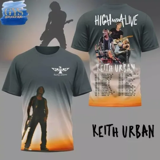 Discover Keith Urban High And Alive Tour 2025 Shirt