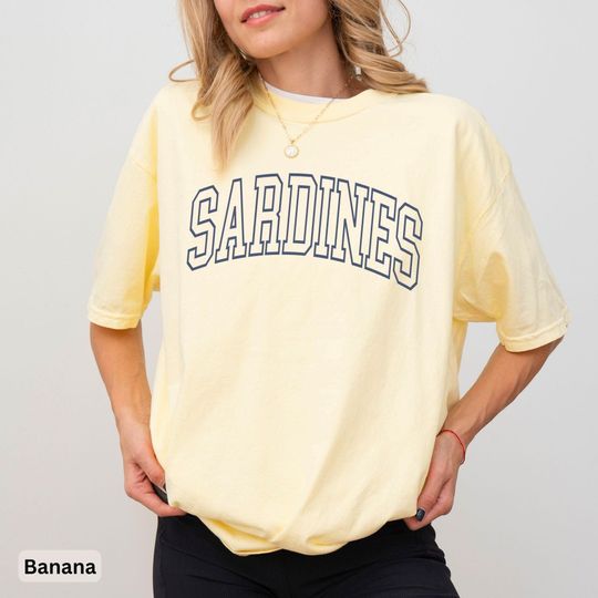 Discover Trendy Sardines Shirt, Funny Sardines Tshirt, Fisherman Aesthetic T-shirt