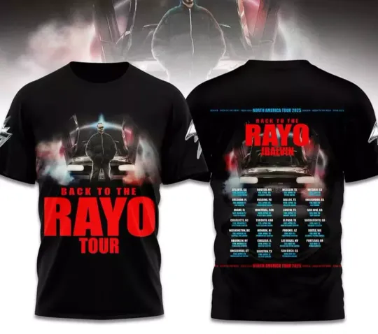 Discover J Balvin Back To The Rayo Tour 2025 T-Shirt 3D