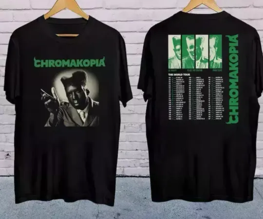 Discover 2025 Tyler the Creator Chromakopia Tour Shirt