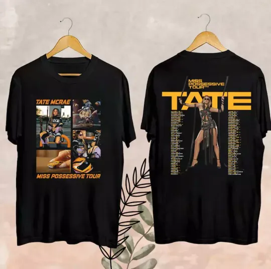 Discover Tate McRae Tour 2025 Fan Shirt, Tate McRae Miss Possessive World Tour 2025 Shirt
