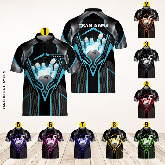 Discover Personalized Bowling Jersey, Custom Bowling Shirt Team Funny Gift For Bowler Player BL55
