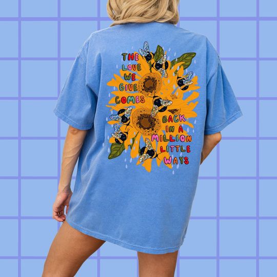 Discover Bee Shirt, Sunflower Tshirt, Plant Lover Gift