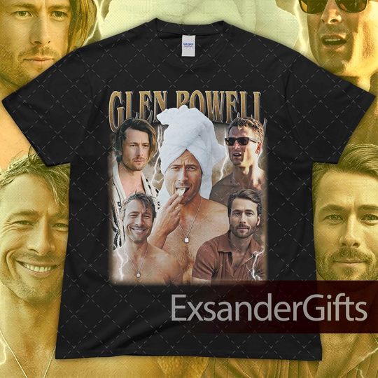 Discover Glenn Powell Vintage Unisex Heavy Cotton Tee