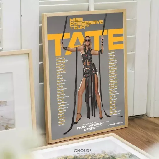 Discover Tate McRae Miss Possessive Tour Dates 2025 poster Gifts Poster