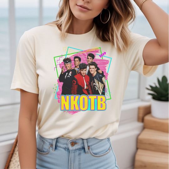 Discover NKOT Block Nostalgia Shirts, 90s NK on The Block T-Shirts