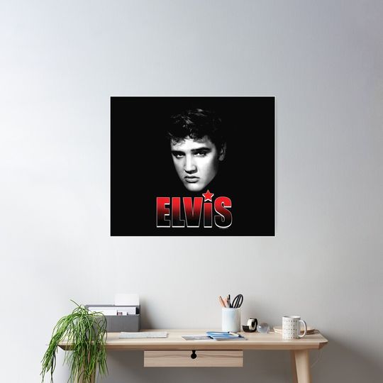 Discover Vintage Red And Black Silhouette Poster