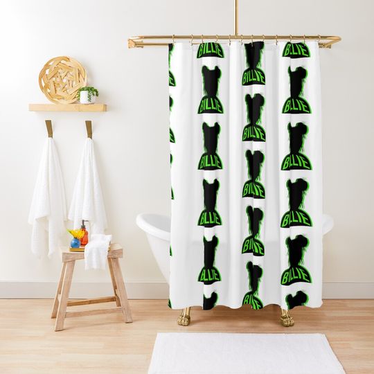 Discover Billie Eillish Green 2 Shower Curtain