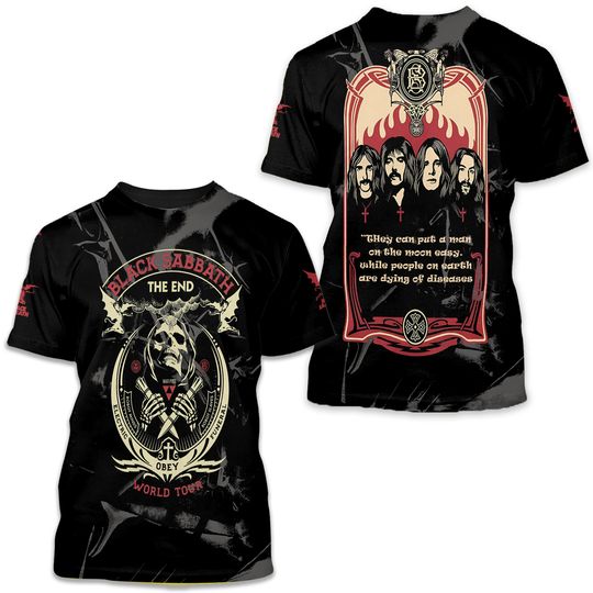 Discover Black Sabbath The End World Tour 3d T-shirt
