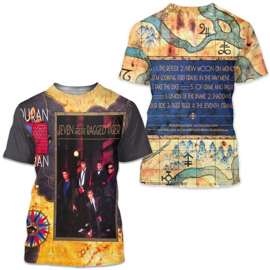 Discover Duran Duran Band Seven And The Ragged Tiger Album AOP 3D T-shirt
