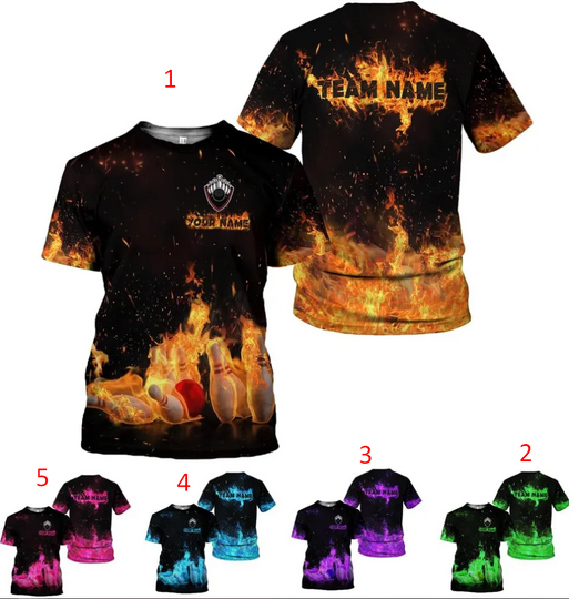 Discover Personalized Bowling Tshirts 3D, Bowling Shirts for Team, Bowling Shirt
