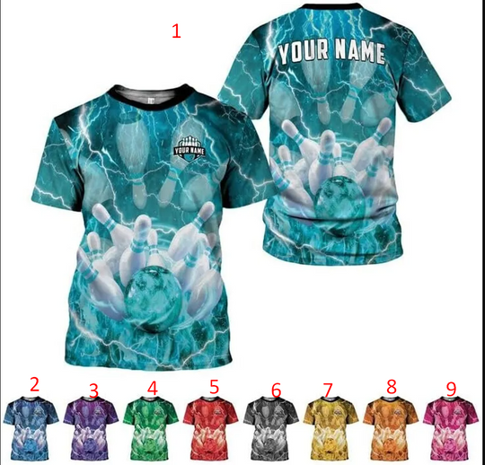 Discover Personalized Bowling Tshirts 3D, Bowling Shirts for Team, Bowling Shirt