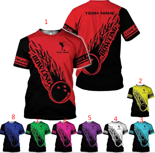 Discover Personalized Bowling Tshirts 3D, Bowling Shirts for Team, Bowling Shirt