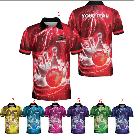 Discover Personalized Bowling Polo Shirt 3D, Bowling Polo Shirts for Team
