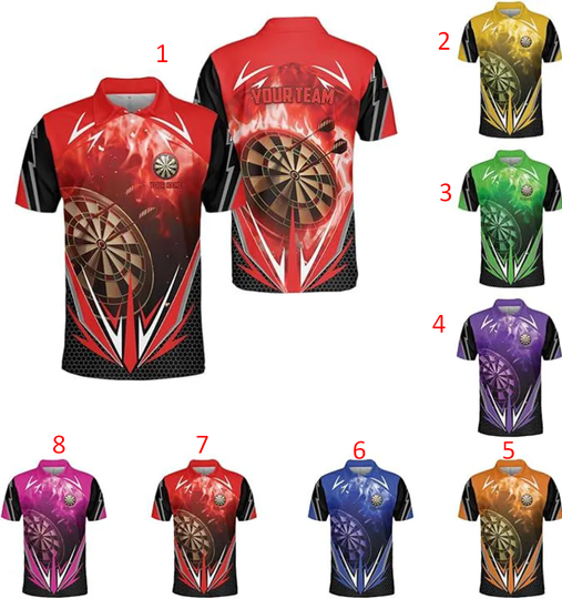 Discover Personalized Darts Polo Shirt, Custom Dart Team Polo Shirt, Customize Darts