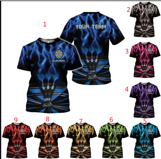 Discover Personalized Darts Shirt, Custom Dart Team Shirt, Customize Darts
