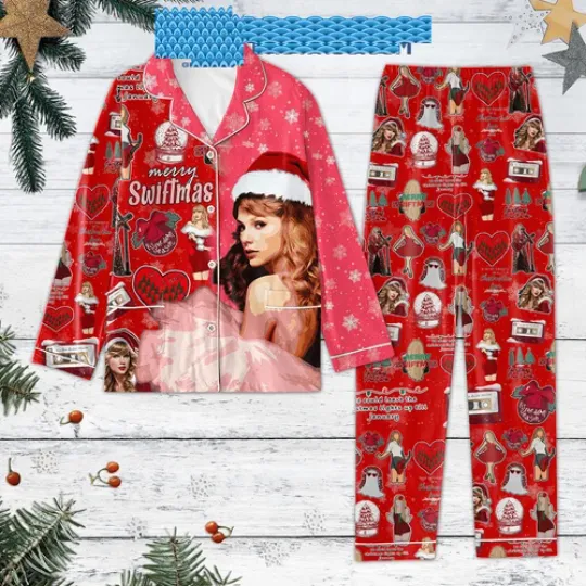 Discover Merry Sw-iftmas Tis Th3 Damn Season Pajamas Set