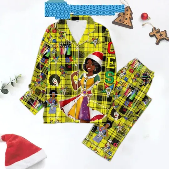 Discover Order Of Th3 3@stern Star OES Christmas Satin Pajamas Set