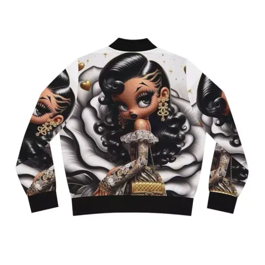 Discover Betty Boop Women's Bomber Jacket (AOP)