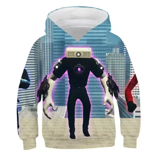Discover Game Skibidi Toilet Kids 3D Print 3D Pullover/Zip Hoodie v8