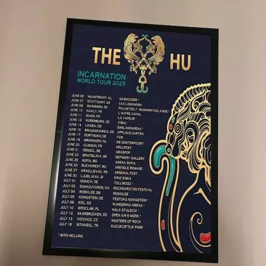 Discover The Hu Band Incarnation World Tour 2025 Poster