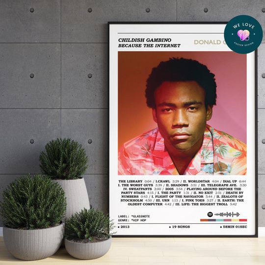 Discover Childish Gambino - Because The Internet Poster / Childish Gambino Poster