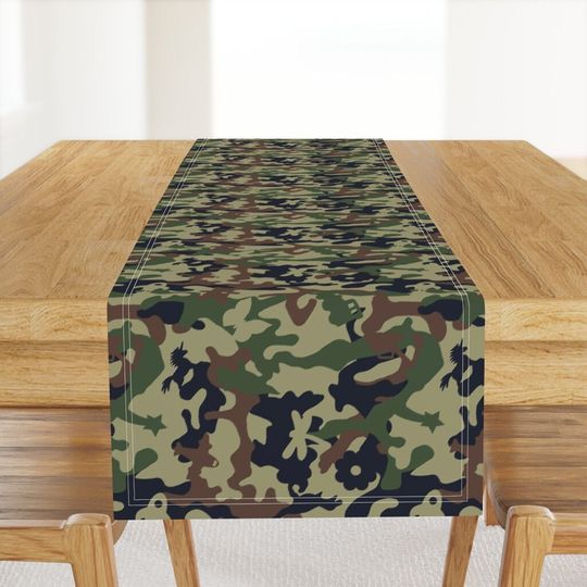 Discover Camo Table Runner, Home Decor Gifts