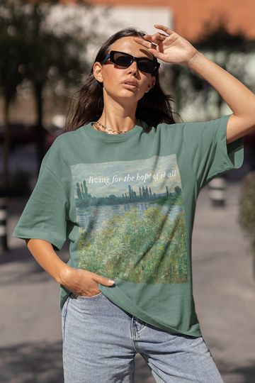 Discover Original August Monet Lyric Comfort Colors For the Hope of It All Tee, August Swift Lyric T-Shirt
