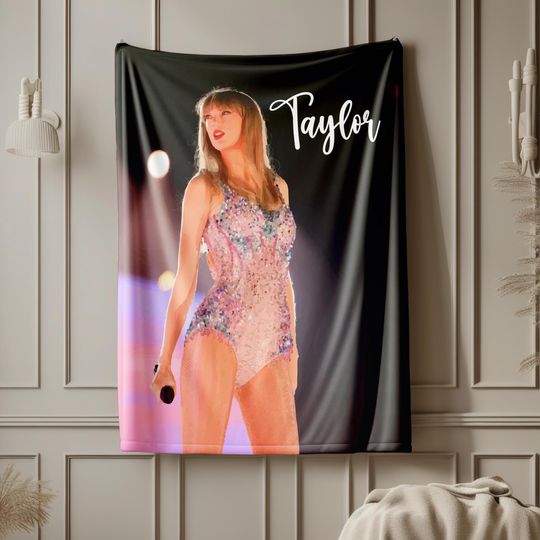 Discover Personalized Name Blanket, Custom Music Fans Concert Throw, Gift For Fans