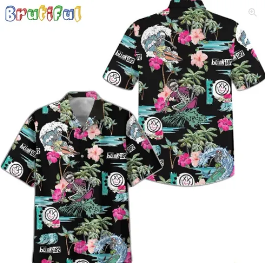 Discover B182 Skull Palm Tree 2025  Hawaiian Shirt