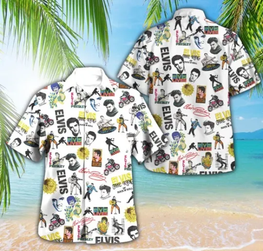 Discover Hot Elvis Presley 3D Hawaiian Shirt, Aloha Style