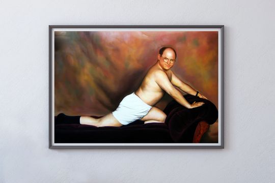 Discover Seinfeld Poster, George Costanza Print, Funny Bathroom Wall Art