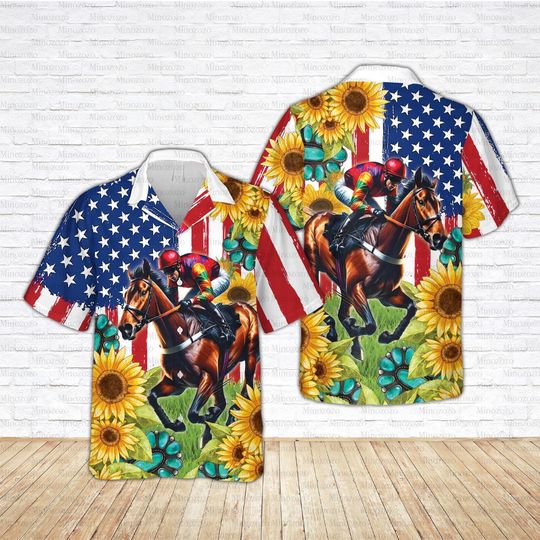 Discover 2025 Kentucky Derby Hawaiian Shirt, Horse Racing Button Up Shirt