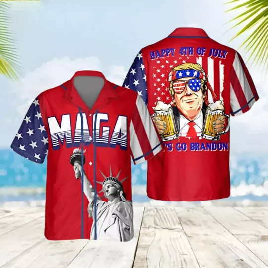 Discover Trump 3D Hawaiian Shirt, Button Down