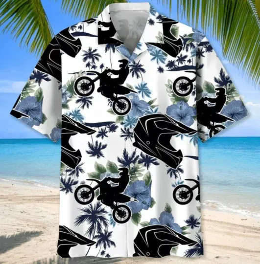 Discover Motorcycle Hawaiian Shirt Design 3D